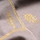 ALIA GOLD, real pashmina 100% cashmere with handmade embroideries