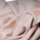 FARFALLA LIGHT BEIGE, real pashmina 100% cashmere with handmade embroideries