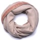 ARIEL BEIGE XXL, scialle vera Pashmina 100% cashmere ricamata a mano