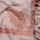 ARIEL BEIGE XXL, Real embroidered pashmina shawl 100% cashmere