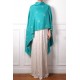 BETTY TURQUOISE, hand-embroidered 100% cashmere pashmina shawl