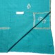 BETTY TURQUOISE, hand-embroidered 100% cashmere pashmina shawl