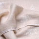 FLORIE BEIGE CHIARO, scialle vera Pashmina 100% cashmere ricamata a mano