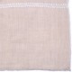 FLORIE BEIGE CHIARO, scialle vera Pashmina 100% cashmere ricamata a mano