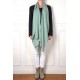 Handwoven cashmere pashmina Stole Celadon