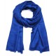 Pashmina Bleu cobalt - Châle 100% cachemire