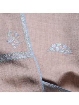 ALIA PASTEL, echte handbestickte Pashmina-Stola 100% Kaschmir