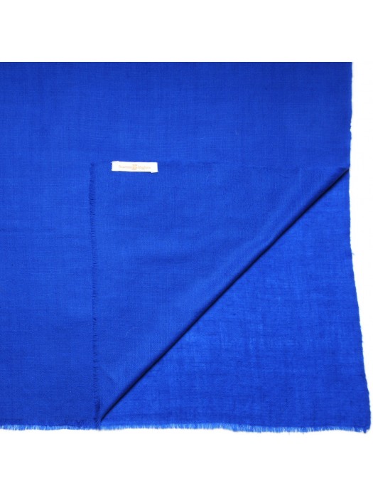 Plain Royal Blue 100% Wool Scarf
