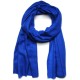 Véritable Pashmina 100% cachemire Lechâle Bleu cobalt