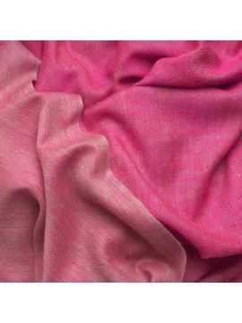 SACHA ROZE, echte Pashmina stola 100% cashmere omkeerbaar