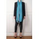 SACHA TURQUOISE, Handwoven cashmere pashmina Stole REVERSIBLE