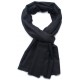 Vera pashmina 100% cashmere Stola Nero TWILL