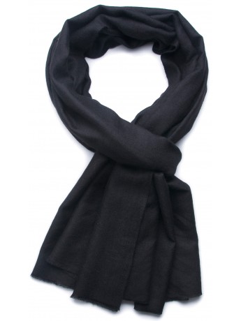 Vera pashmina 100% cashmere Stola Nero TWILL