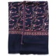 JANET NAVY, handgeborduurde 100% cashmere pashmina sjaal