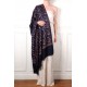 JANET NAVY, handgeborduurde 100% cashmere pashmina sjaal