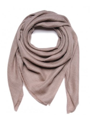 Echte Pashmina Carré Naturbeige 100% Handgewebter Kaschmir